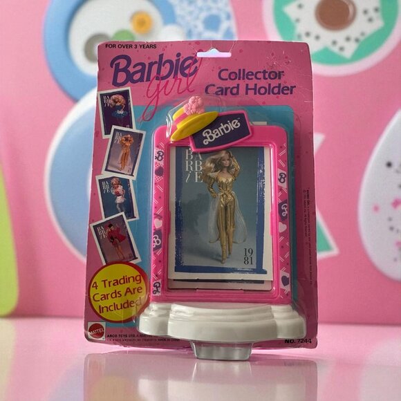 MATTEL Barbie 1991 Collectible Card Holder w/ Cards NEW NIP - Picture 1 of 6